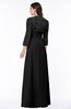 ColsBM Camila Black Modest Strapless Zip up Floor Length Lace Mother of the Bride Dresses