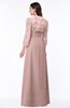 ColsBM Camila Blush Pink Modest Strapless Zip up Floor Length Lace Mother of the Bride Dresses