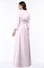 ColsBM Camila Blush Modest Strapless Zip up Floor Length Lace Mother of the Bride Dresses