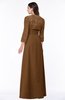 ColsBM Camila Brown Modest Strapless Zip up Floor Length Lace Mother of the Bride Dresses