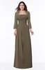 ColsBM Camila Carafe Brown Modest Strapless Zip up Floor Length Lace Mother of the Bride Dresses