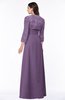 ColsBM Camila Chinese Violet Modest Strapless Zip up Floor Length Lace Mother of the Bride Dresses