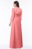 ColsBM Camila Coral Modest Strapless Zip up Floor Length Lace Mother of the Bride Dresses