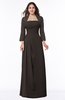 ColsBM Camila Fudge Brown Modest Strapless Zip up Floor Length Lace Mother of the Bride Dresses