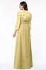 ColsBM Camila Gold Modest Strapless Zip up Floor Length Lace Mother of the Bride Dresses