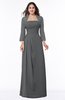 ColsBM Camila Grey Modest Strapless Zip up Floor Length Lace Mother of the Bride Dresses
