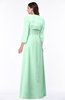 ColsBM Camila Honeydew Modest Strapless Zip up Floor Length Lace Mother of the Bride Dresses