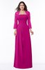 ColsBM Camila Hot Pink Modest Strapless Zip up Floor Length Lace Mother of the Bride Dresses