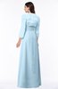 ColsBM Camila Ice Blue Modest Strapless Zip up Floor Length Lace Mother of the Bride Dresses