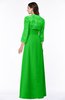ColsBM Camila Jasmine Green Modest Strapless Zip up Floor Length Lace Mother of the Bride Dresses
