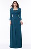 ColsBM Camila Moroccan Blue Modest Strapless Zip up Floor Length Lace Mother of the Bride Dresses