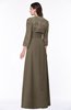 ColsBM Camila Otter Modest Strapless Zip up Floor Length Lace Mother of the Bride Dresses
