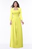ColsBM Camila Pale Yellow Modest Strapless Zip up Floor Length Lace Mother of the Bride Dresses