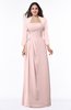 ColsBM Camila Pastel Pink Modest Strapless Zip up Floor Length Lace Mother of the Bride Dresses