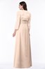 ColsBM Camila Peach Puree Modest Strapless Zip up Floor Length Lace Mother of the Bride Dresses