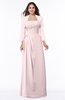 ColsBM Camila Petal Pink Modest Strapless Zip up Floor Length Lace Mother of the Bride Dresses