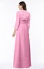 ColsBM Camila Pink Modest Strapless Zip up Floor Length Lace Mother of the Bride Dresses