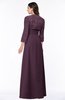 ColsBM Camila Plum Modest Strapless Zip up Floor Length Lace Mother of the Bride Dresses