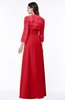 ColsBM Camila Red Modest Strapless Zip up Floor Length Lace Mother of the Bride Dresses