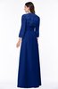 ColsBM Camila Sodalite Blue Modest Strapless Zip up Floor Length Lace Mother of the Bride Dresses