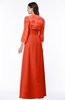ColsBM Camila Tangerine Tango Modest Strapless Zip up Floor Length Lace Mother of the Bride Dresses
