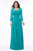 ColsBM Camila Teal Modest Strapless Zip up Floor Length Lace Mother of the Bride Dresses
