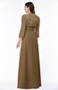 ColsBM Camila Truffle Modest Strapless Zip up Floor Length Lace Mother of the Bride Dresses
