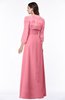 ColsBM Camila Watermelon Modest Strapless Zip up Floor Length Lace Mother of the Bride Dresses