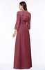 ColsBM Camila Wine Modest Strapless Zip up Floor Length Lace Mother of the Bride Dresses
