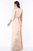 ColsBM Erica Almost Apricot Traditional Criss-cross Straps Satin Floor Length Pick up Mother of the Bride Dresses