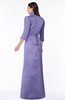 ColsBM Erica Aster Purple Traditional Criss-cross Straps Satin Floor Length Pick up Mother of the Bride Dresses