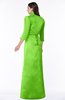 ColsBM Erica Classic Green Traditional Criss-cross Straps Satin Floor Length Pick up Mother of the Bride Dresses