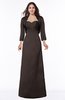 ColsBM Erica Espresso Traditional Criss-cross Straps Satin Floor Length Pick up Mother of the Bride Dresses