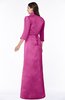 ColsBM Erica Hot Pink Traditional Criss-cross Straps Satin Floor Length Pick up Mother of the Bride Dresses