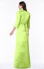 ColsBM Erica Lime Green Traditional Criss-cross Straps Satin Floor Length Pick up Mother of the Bride Dresses