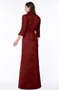 ColsBM Erica Maroon Traditional Criss-cross Straps Satin Floor Length Pick up Mother of the Bride Dresses
