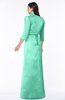 ColsBM Erica Mint Green Traditional Criss-cross Straps Satin Floor Length Pick up Mother of the Bride Dresses