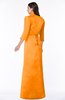 ColsBM Erica Orange Traditional Criss-cross Straps Satin Floor Length Pick up Mother of the Bride Dresses