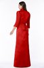 ColsBM Erica Red Traditional Criss-cross Straps Satin Floor Length Pick up Mother of the Bride Dresses