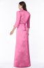 ColsBM Erica Rose Pink Traditional Criss-cross Straps Satin Floor Length Pick up Mother of the Bride Dresses