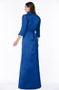 ColsBM Erica Royal Blue Traditional Criss-cross Straps Satin Floor Length Pick up Mother of the Bride Dresses
