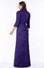 ColsBM Erica Royal Purple Traditional Criss-cross Straps Satin Floor Length Pick up Mother of the Bride Dresses