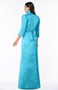 ColsBM Erica Turquoise Traditional Criss-cross Straps Satin Floor Length Pick up Mother of the Bride Dresses