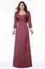 ColsBM Erica Wine Traditional Criss-cross Straps Satin Floor Length Pick up Mother of the Bride Dresses