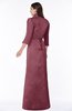 ColsBM Erica Wine Traditional Criss-cross Straps Satin Floor Length Pick up Mother of the Bride Dresses