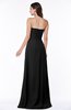 ColsBM Jewel Black Classic Strapless Sleeveless Zip up Floor Length Appliques Bridesmaid Dresses
