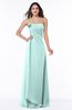 ColsBM Jewel Blue Glass Classic Strapless Sleeveless Zip up Floor Length Appliques Bridesmaid Dresses