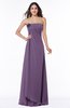 ColsBM Jewel Chinese Violet Classic Strapless Sleeveless Zip up Floor Length Appliques Bridesmaid Dresses
