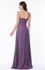 ColsBM Jewel Chinese Violet Classic Strapless Sleeveless Zip up Floor Length Appliques Bridesmaid Dresses