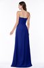 ColsBM Jewel Electric Blue Classic Strapless Sleeveless Zip up Floor Length Appliques Bridesmaid Dresses